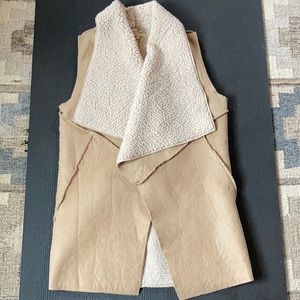 Faux Fur Suede Vest
